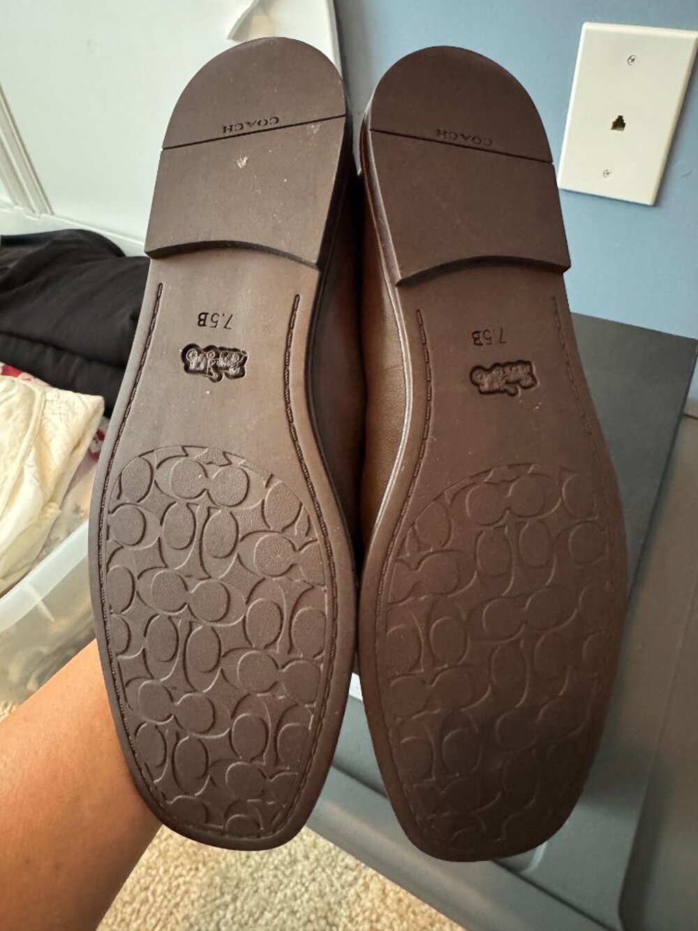 Coach, Emilia Mary Jane Flats, Maple, Size 7.5 - Picture 4 of 4